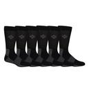 Crew Socks Columbia Moisture Control para homens, pacote com 6 unidades pretas