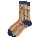 Crew Socks, design de relógio de bolso vintage de algodão para adultos, x5 pares