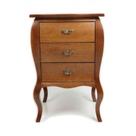 Criado Bombe Liso 3 Gavetas - Tommy Design