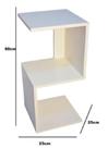 Criado De Cabeceira Branco MDF Qualidade De Móvel Planejado