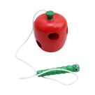 Crianças De Madeira Montessori Brinquedo Minhoca Comer Frutas Treinamento Flexível Quebra-cabeça