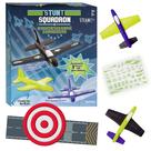 Criatividade de brinquedo de avião de espuma para crianças, esquadrão de acrobacias de +5 anos
