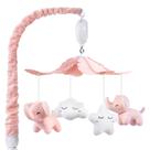 Crib Mobile FEISIKE para meninas com caixa de música de 3 modos e 35 músicas
