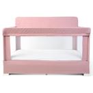 Crib & Playard Baby Delight Lunaire Rosa orgânica em tamanho real