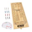 Cribbage Board GSE Games & Sports Expert de 4 faixas com cartas Cribbage Board GSE Games & Sports Expert de 4 faixas com cartas