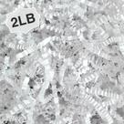 Crinkle Cut Paper Shred Filler Corlcol 1 kg para caixa de presente branca