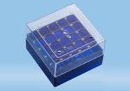 Criobox em Policarbonato 25 tubos de 1-2ml Azul Cralplast (Kit c/ 4 und)