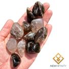 Cristais Rolados Monte seu Kit Pedras Naturais Ametista Quartzo Rosa Cristal Hematita onix pedras:Quartzo Fumê 2cm