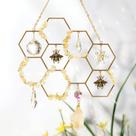 Cristal citrino Honeycomb Suncatcher Tuitessine 14x16cm