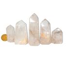 Cristal de Quartzo Lapidado Ponta Gerador - 1 Kg (10 a 200g) - Classe C - Atacado Cristal de Quartzo Lapidado Ponta Gerador - 1 Kg (10 a 200g) - Classe C - Atacado