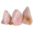 Cristal Rosa Pedra Bruta Tipo B - 300 a 400g, 8 a 13cm