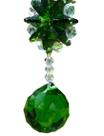 Cristal Suncatcher sala quarto jardim Chakras Facial Verde