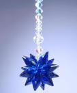 Cristal Suncatcher sala quarto jardim Meditação carro Azul