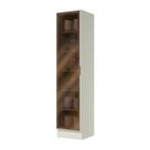 Cristaleira 01 Porta com Vidro Reflecta 50cm C666 Fineze Duna Cristal - Henn