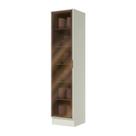 Cristaleira 01 Porta com Vidro Rreflecta 50cm C666 Fineze Duna Cristal - Henn