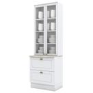 Cristaleira 2 Portas 2 Gav 72 cm C357 Americana Branco Calcare Henn