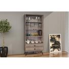 Cristaleira 2 Portas 2 Gavetas 70cm