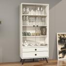 Cristaleira 2 Portas 2 Gavetas 70cm