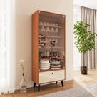 Cristaleira 2 Portas de Vidro 75cm Londres Politorno Móveis