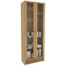 Cristaleira 2 Portas E 5 Prateleiras De Vidro CR6002 Natural Tecno Mobili