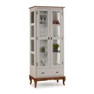 Cristaleira 2 Portas e Laterais em Vidros 3 Prateleiras 1 Gaveta 60303 Linz Móveis - Off White/Imbuia Glazer Cristaleira 2 Portas e Laterais em Vidros 3 Prateleiras 1 Gaveta 60303 Linz Móveis - Off White/Imbuia Glazer