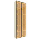 Cristaleira 2 Portas Reflecta com Led e Espelho 76cm 100% Mdf Luminare