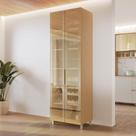 Cristaleira 2 Portas Vidro Reflecta Infinito 70cm 100% Mdf Cristaleira 2 Portas Vidro Reflecta Infinito 70cm 100% Mdf