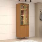 Cristaleira 4 Portas 65cm C/ Led Angelin/Cobalto 100% MDF - Florença Móveis Sul Cristaleira 4 Portas 65cm C/ Led Angelin/Cobalto 100% MDF - Florença Móveis Sul