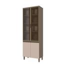 Cristaleira 4 Portas 71,5 Cm Henn Duna Cristal
