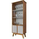 Cristaleira 4 Portas Madri 180x70 Cm Bechara Naturalle