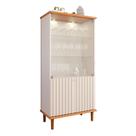 Cristaleira 4 Portas Vidro 176X85 cm MDF Luiza MOLCI