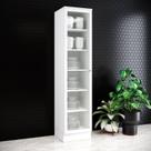 Cristaleira 50cm 100% MDF 01 Porta com Vidro Temperado e 05 Prateleiras Branco HP Americana Cristaleira 50cm 100% MDF 01 Porta com Vidro Temperado e 05 Prateleiras Branco HP Americana