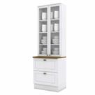 Cristaleira 71,5cm 2 Portas 2 Gavetas Emily Henn