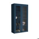 Cristaleira 80cm 2 Portas com Vidro Cozinha Sevilha Azul/Órion Cristaleira 80cm 2 Portas com Vidro Cozinha Sevilha Azul/Órion