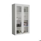 Cristaleira 80cm 2 Portas com Vidro Cozinha Sevilha Branco/Artico Cristaleira 80cm 2 Portas com Vidro Cozinha Sevilha Branco/Artico