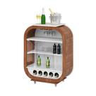 Cristaleira Bar com Nicho Sala de Estar Ateneu Imbuia/Branco G42 - Gran Belo Cristaleira Bar com Nicho Sala de Estar Ateneu Imbuia/Branco G42 - Gran Belo