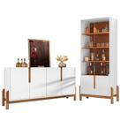 Cristaleira Bar Mdf/madeira Maciça 2920