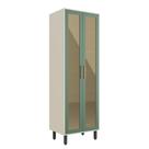 Cristaleira com 2 Portas de Vidro Bossa Nova Bertolini