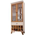 Cristaleira Com Nicho Adega 02 Portas Luma B01 Off White Cinamomo