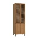 Cristaleira de Cozinha 70cm com 4 portas e Pés Ciela Kappesberg