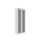 Cristaleira de Cozinha ME-4189 c/ 2 Portas de Vidro e 3 Prateleiras Branco - Tecno Mobili