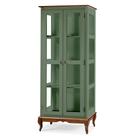 Cristaleira de Vidro e Madeira com 2 Portas Hannover - M560301