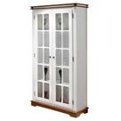 Cristaleira de Vidro e Madeira com 2 Portas Manchester - M52036