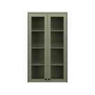 Cristaleira de Vidro Herval Viana, Verde Hill, 2 Portas, MDF
