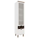 Cristaleira de Vidro Iluminata 1515 Genial Flex Branco e Ébano