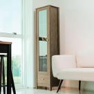 Cristaleira Ditália 1 Porta de Vidro 1 Gaveta E-962 Cozy