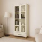 Cristaleira Duas Portas de Vidro 77 cm Dalla Costa 100% MDF