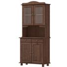 Cristaleira Madeira Maciça 4 Portas 88 Cm 8926 Cafe Cristaleira Madeira Maciça 4 Portas 88 Cm 8926 Cafe