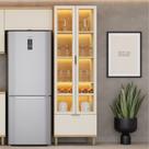 Cristaleira Mdf 70cm 2 Portas em Vidro Bless