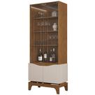 Cristaleira para Sala de Jantar 4 Portas 74cm Alice D04 Freijó/Off White - Mpozenato Cristaleira para Sala de Jantar 4 Portas 74cm Alice D04 Freijó/Off White - Mpozenato